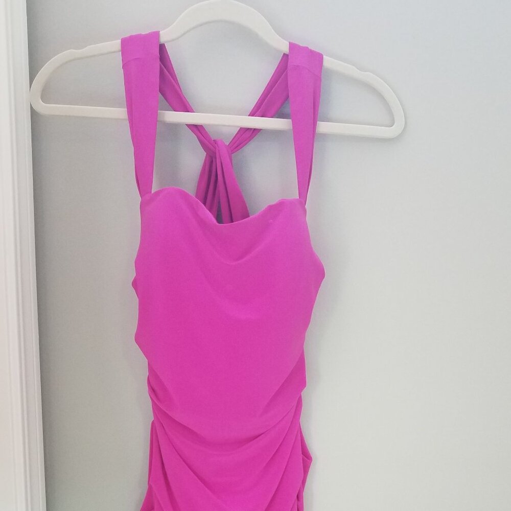 Hot Pink Party Dress, Size 2, Laundry by Shelli Segal Los Angeles